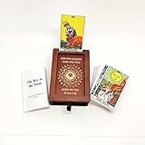 Witchy Cauldron The Rider Tarot Deck (78 Cards) in Fully Engraved Wooden Gift Box, Tarot Box with...