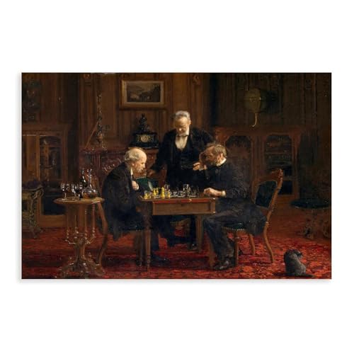 Poster Chess Players Thomas Eakins pour raviver un mur vide