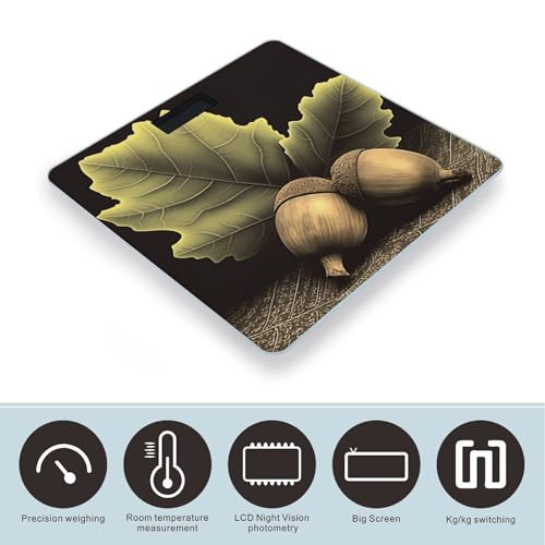 Báscula digital de baño Two Acorns alta precisión miniatura 3