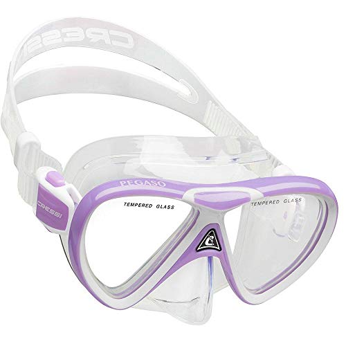 Set de snorkel Cressi en silicona (máscara y tubo) para niños de 5 a 15 años - Pegaso e Iguana: diseñado en Italia miniatura 2