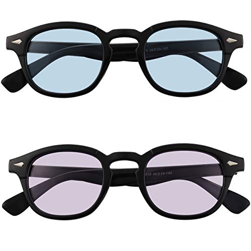 Bestum Inspired Square Sunglasses With Rivets Tinted Lens UV400