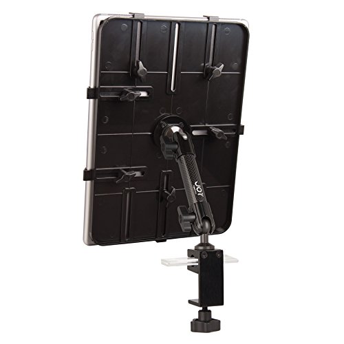 The Joy Factory Unite ユニバーサルカーボンファイバーCクランプマウント 11.75インチ - 16.9インチタブレット&ウルトラブック用