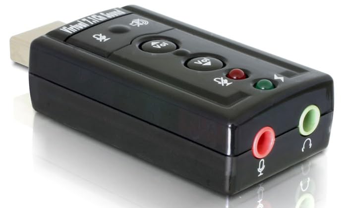USB Sound Adapter 7.1 - DeLock -Virtual 7.1 Sound - Xear 3D Sound - mit Funktionstasten - zusätlicher Soundadapter - ideal für Skype – Ansicht 2