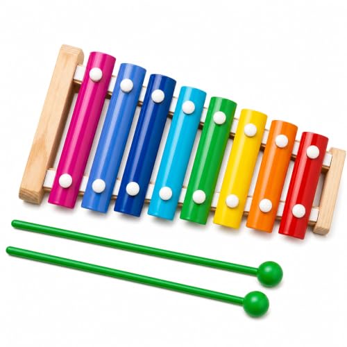 Image of Tantrums Wooden Xylophone Toy for Toddlers | 8 Colourful Notes | Kids Musical Instrument Toy | Early Learning Musical Toy