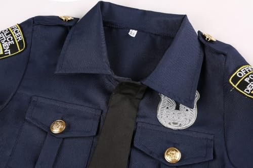 Disfraz Infantil de Policía Deluxe para Halloween miniatura 4
