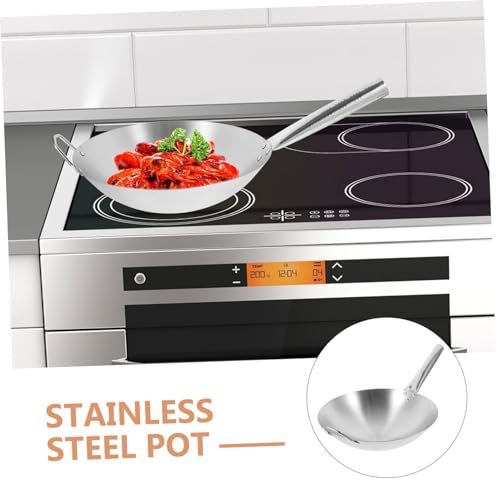 Wok de acero inoxidable antiadherente Ciieeo para cocina miniatura 7