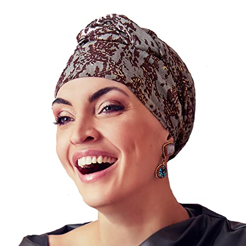 Boho Spirit Damen Beautiful and comfortable printed amber turban set from Danish Boho Spirit, Multicolor, Einheitsgröße EU Cover