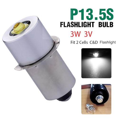 Trlife LED-FL-3V Maglite Led Bulbs Dc 3V, Flashlight Replacement Bulbs For Only 2 Cells C&D Maglight Flashlights thumb #2
