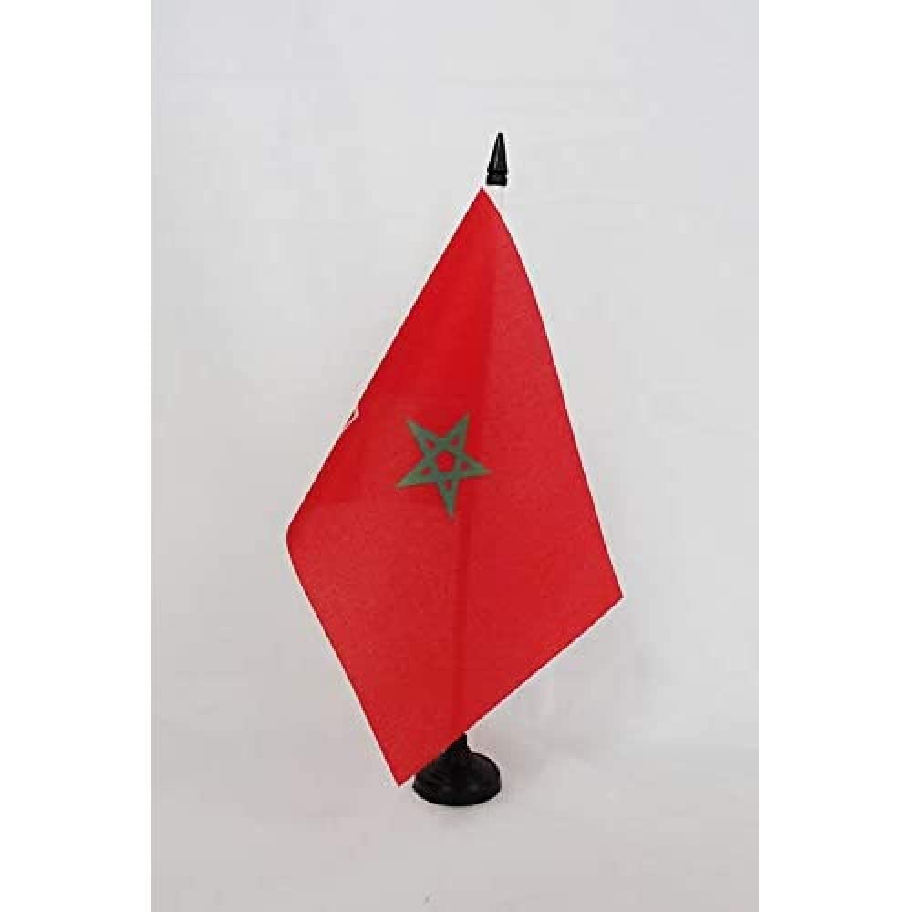 AZ FLAG French protectorate in Morocco 1912-1956 Table Flag 5'' x 8''