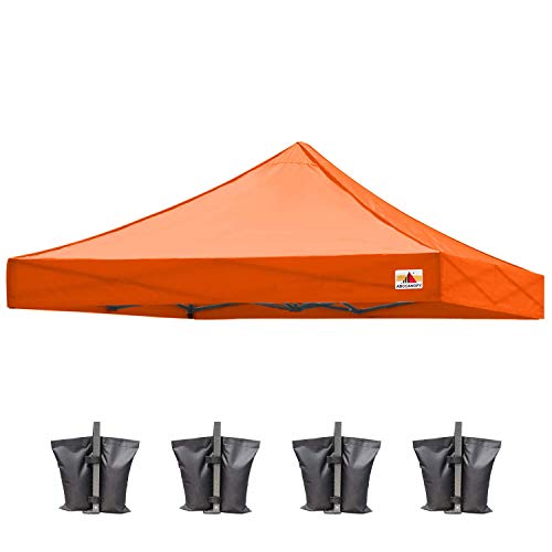 Image of ABCCANOPY Replacement Canopy Top for Pop Up Canopy Tent 8x8 Orange