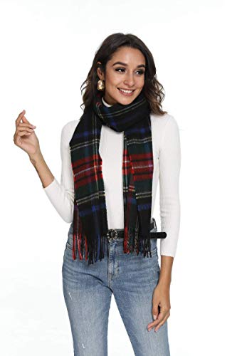 Viamulion 100% Wool Plaid Scarf Elegant Collection Wool Solid Plaid Scarf,Perfect Valentine's Day Gift for Winter. Viamulion 100% Wool Plaid Scarf Elegant Collection Wool Solid Plaid Scarf,Perfect Valentine's Day Gift for Winter.
