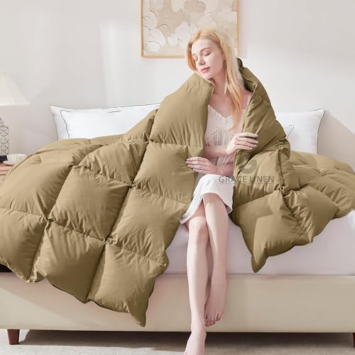 Image of 600 GSM Heavy Winter Comforter King Size 92 inchX106 inch - Luxurious Soft Fluffy Winter Blanket Comforter /Rajai /Duvet King Size - Beige Color