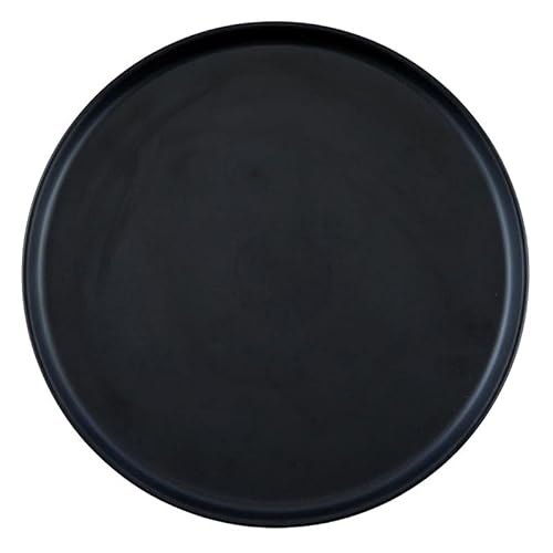 Santa Barbara Design Studio Melamine Plate SIPS Appetizer/Dessert Plates Nordic Plate, Medium, Black