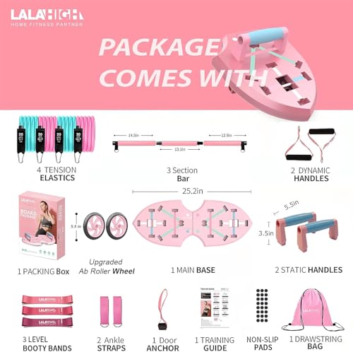 LALAHIGH Home Workout Equipment for Women, Multifunction Push Up Board, Portable Home Gym  - image 7