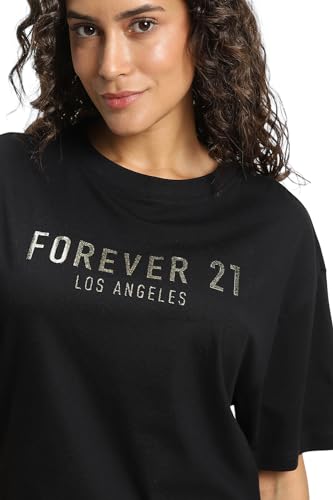 Image of FOREVER 21 Womens Graphic Oversized Oversized Tees