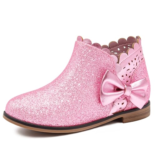 Image of Dufannie Girls Ankle Boots Girls Booties Toddler Little Big Kids Fall Boot