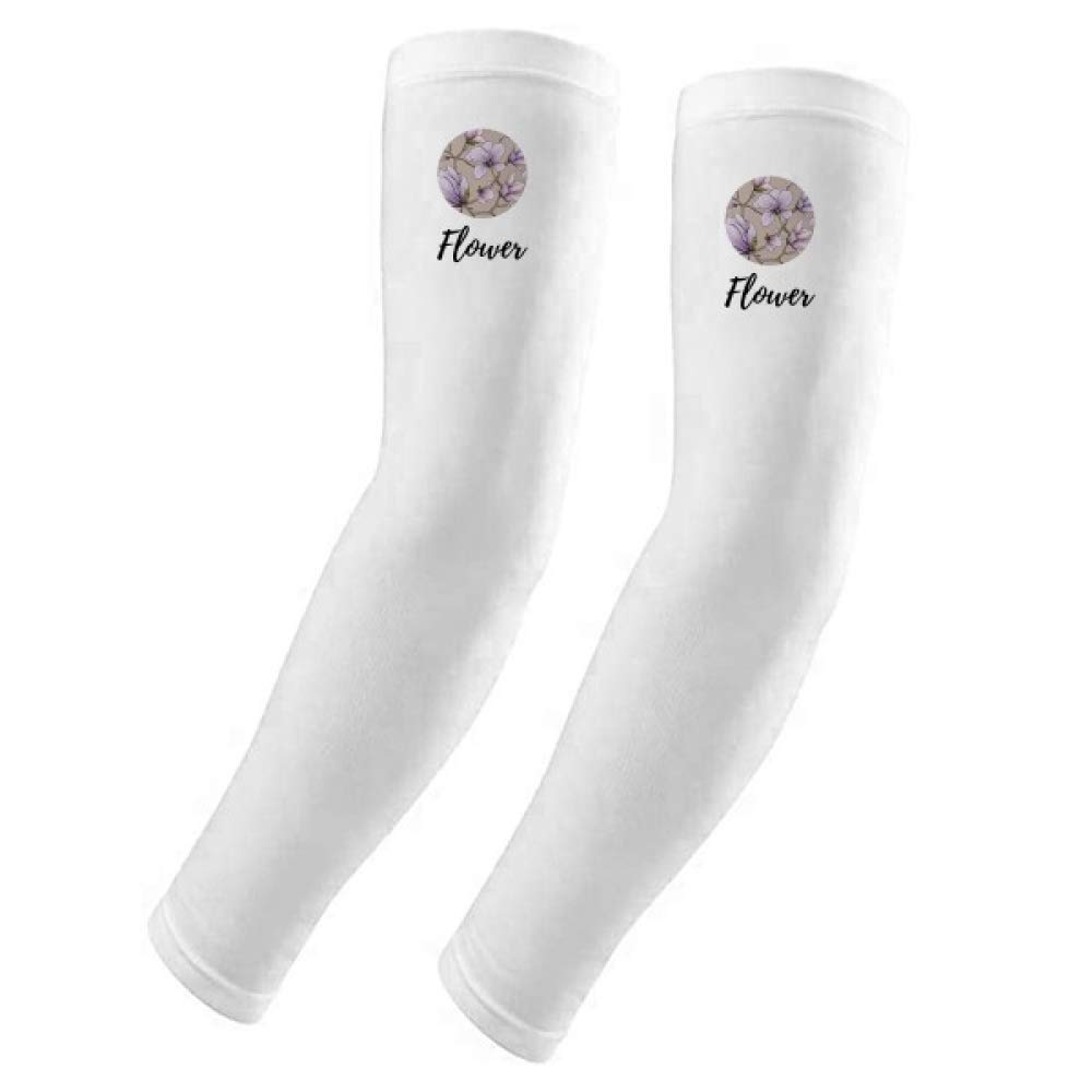 Funda para brazo transpirable y elástica con diseño floral morado 5