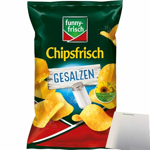 usy Bundle für funny-frisch Chipsfrisch Gesalzen (150g Packung) + usy Block