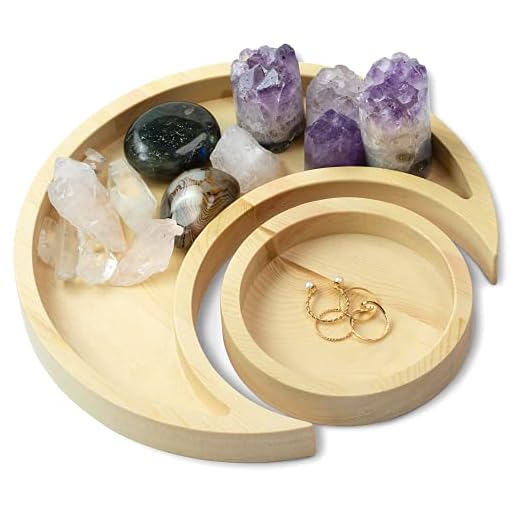 Boho Moon Crystal Tray Set
