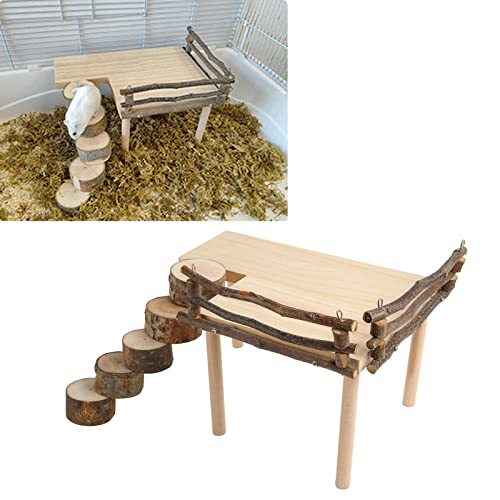 Plateforme pour hamsters en bois : la solution contre l'ennui des rongeurs - 8