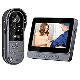 ZAIDER テレビドアホン インターホン カメラ付き 工事不要 【双方向通話/自動録画/暗視】 ドアホン ワイヤレス 2.4GHz無線 玄関チャイム IP65防水 屋外/室内 LEDライト付き USB充電 1000mAhバッテリー 長時間連続使用 3つの設置方法 日本語取説書