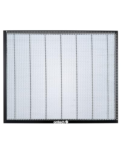 OMTech Laser Honeycomb Arbeitstisch Platte 700x500x21mm Wabenförmiger Arbeitsplatte für Laser Graviermaschine, Metall Wabentisch 20x28 Zoll, mit Skalenlinien, Honeycomb Wabengitter