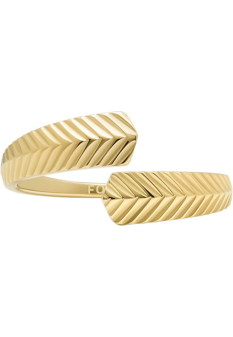 FOSSIL Damen Ringe aus Edelstahl offen