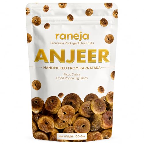 Image of RANEJA Premium Dry Fruits | 100% Natural Healthy Snack | Rich in Essential Nutrients | Perfect for Daily Snacking, Breakfast, Baking & Smoothies | Hygienically Packed (100Gm, Anjeer)