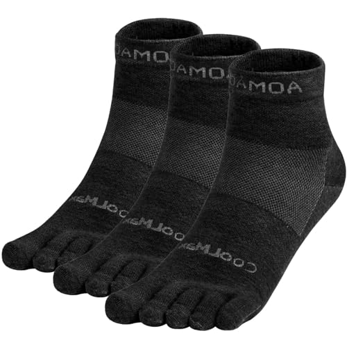 Image of Toe Socks for Men Women Cool-max Running Socks 3 Pairs Athletic Breathable Five Finger Socks