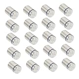 OSOLADY 20個 広告ピン スクリュー ぶら下げ ボルト ドア スタンドオフ アンカー 広告装飾ネイル フレームガラス釘 広告ねじ釘 広告支援ネイル ガラスねじ釘 ステンレス鋼 Silver