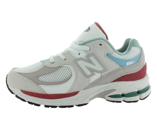 New Balance 2002 PS Girls Shoes Size 2.5, Color: White/Green-White