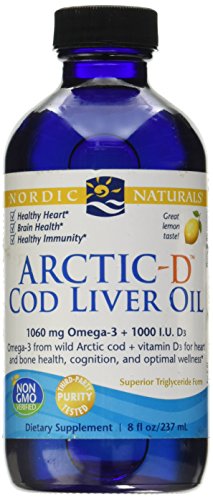 Nordic Naturals Arctic-D Cod Liver Oil, Lemon, 237 ml