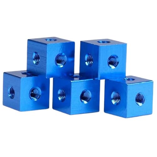 10個 M3-M10 ネジ穴ナットブロック アルミ合金 ロック接続 四角ナットブラケット 固定ネジプレート ブロックキューブ