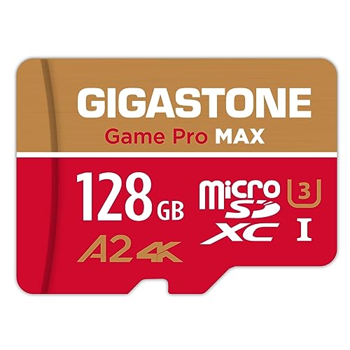 Image of 【for Switch 1 Only】 GIGASTONE 128GB Micro SD Card, 4K Game Pro MAX, A2 V30 Memory Card for Gaming Console, 4K UHD Video, Up to 150 /100 MB /s, UHS-I U3 C10 with Adapter【5-Years Data Recovery】