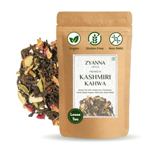 Zyanna Kashmiri Kahwa Tea - Herbal Detox Green Tea Loose