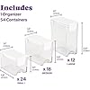DIAMOND ART CLUB Diamond Painting Storage Organizer - 54 Premium Containers For Diamond Or Bead Storage - Portable, Stackable & Multi-Size Craft Organizers, Essential Diamond Painting Accessories