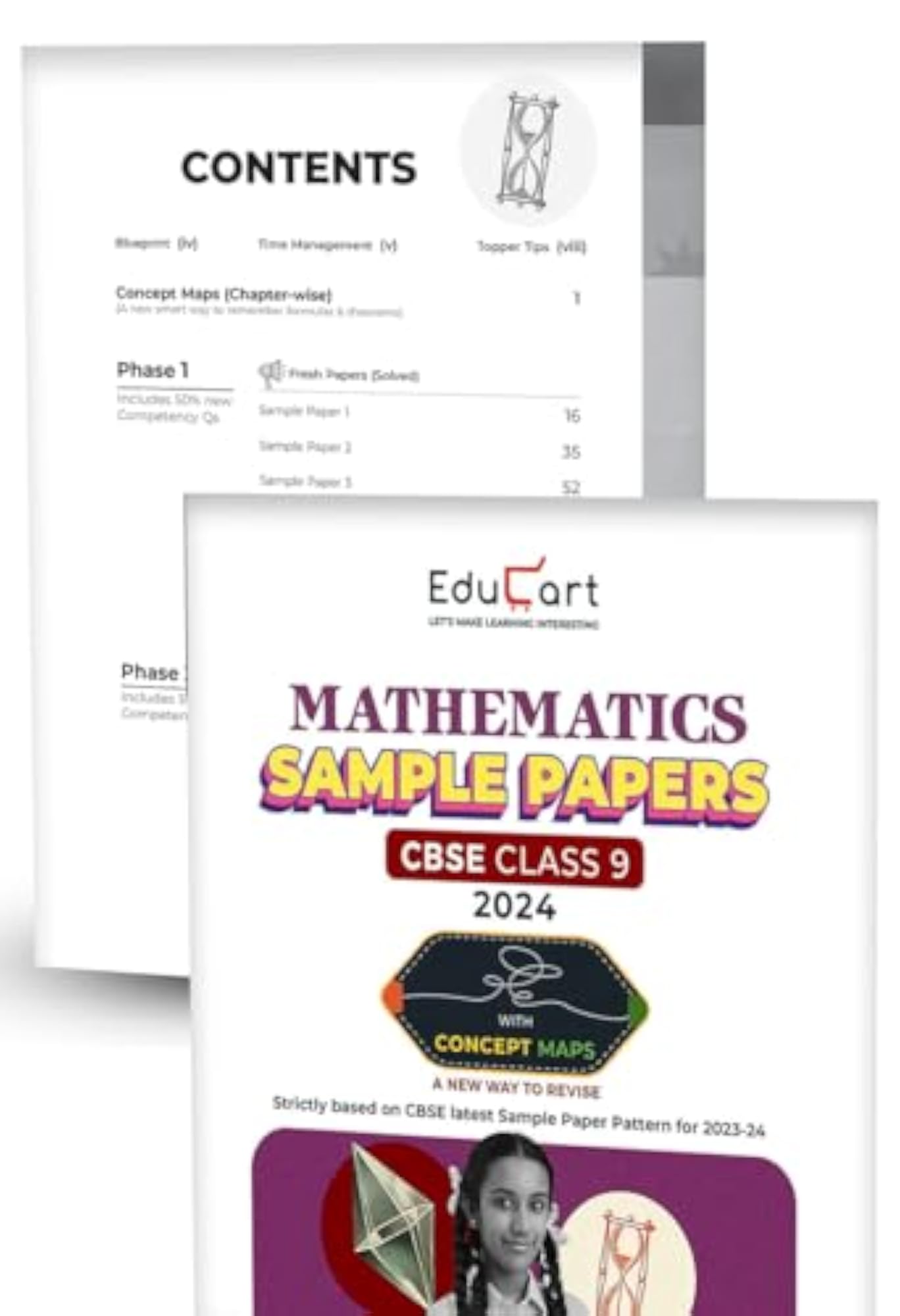 Educart CBSE Class 9 Sample Papers Bundle - Science, Maths, Social Science & English 2023-24