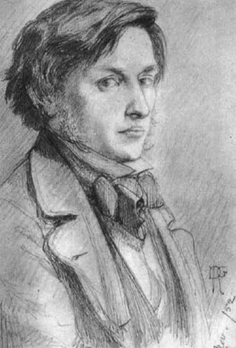 Impression d'art tableau portrait Madox Brown Rossetti pour décoration murale salon