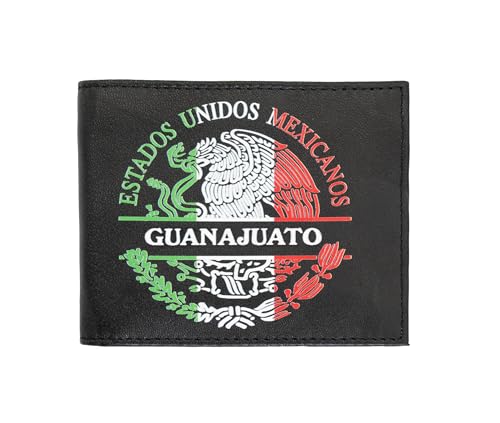Guanajuato Men printed Mexico States real Leather Wallet Cartera Estados Billetera4