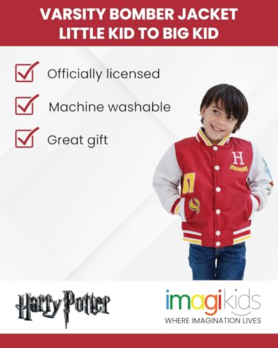 Harry Potter Varsity Bomber Jacket Little Kid to Big Kid Sizes (5-6 - 18-20)2