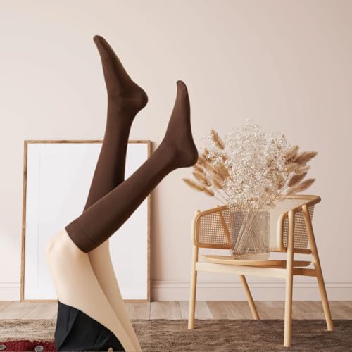 Women's Moisture-Wicking Cotton Knee High Socks 5-Pack – Non-Slip Cushioned Athletic for Gym & Hiking, Odor-Resistant Arch Support (Fits 5.5-10)3