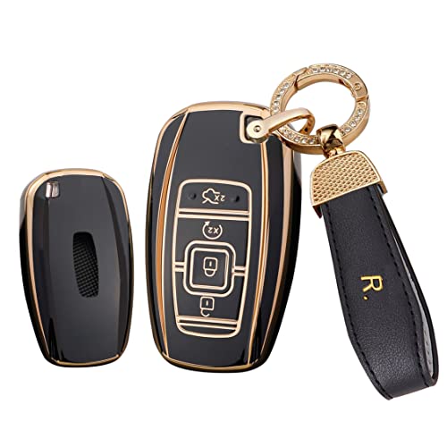 Coque de clé pour Lincoln MKC protection TPU antichoc et anti-rayures noire
