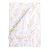 Material Premium: Las hojas de papel de tejido de mariposa están hechas de papel de seda de alta calidad, sin olor, reciclables y duraderas, texturadas y no fáciles de desgarrar.Buena elección para el embalaje.