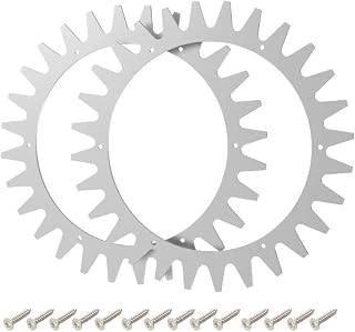 Ruote di trazione antiscivolo in acciaio con punte per robot tosaerba Sileno Minimo 250 e 500, presa migliorata per scarpe chiodate, piste bagnate, 210 x 2,0 mm, argento, 1 set