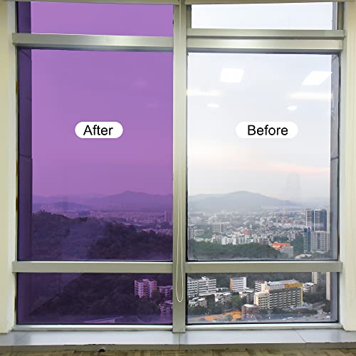 Película para ventana adhesiva control de calor 6.6x1.64ft miniatura 5
