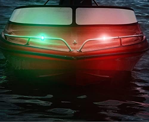 6Pcs Navigation Lights For Boats Kayak, Led Safety Light, 3 Types Flashing Mode, Easy Clip-On Kit For Boat Bow, Stern, Mast, Paddles, Pontoon, Kayaking Accessories, Yacht, Bike Tail, Red Green White #TOP6