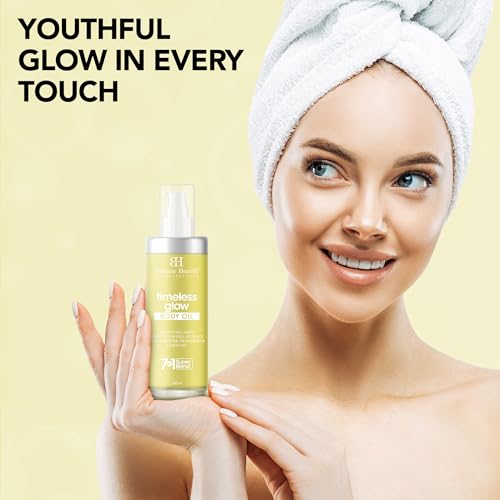 Image of Botanic Hearth Timeless Glow Anti-Aging Body Oil with Vegan Collagen & Stem Cell Extract | Firming Massage Oil for Youthful Glowing Skin | For Women & Men | 100ml
