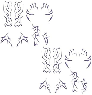 Comprar Cosplay Kpop de Tatuajes temporales, accesorios de pegatinas,versión de transferencia de calor láser,2pcs