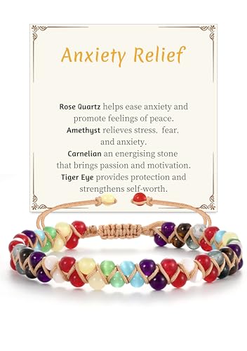 Image of Gifts for Daughter Granddaughter, To My Mom Grandma Wife Girlfriend Sister Jasper Heart Bracelets Birthday Graduation Anniversary Christmas Stocking Stuffers Valentines Mothers Day Jewelry