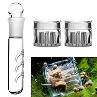 Planarienfalle Aquarium, 3pcs Planarienfalle schneckenfalle Aquarium, Aquarium schneckenfalle, 3 Loch Planarienfalle Glas 8 Loch Aquarium Falle Acryl, für Fangen von Planarien,Schnecken,Blutegeln